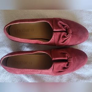 Hotter Donna Suede Vintage Style Round Toe pumps Size 8